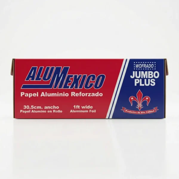 ALUMEXICO Papel Aluminio Gofrado Jumbo Plus