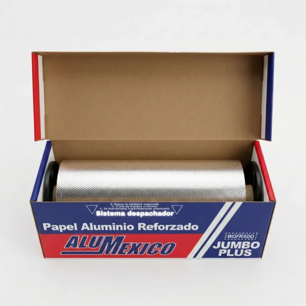 ALUMEXICO Papel Aluminio Gofrado Jumbo Plus