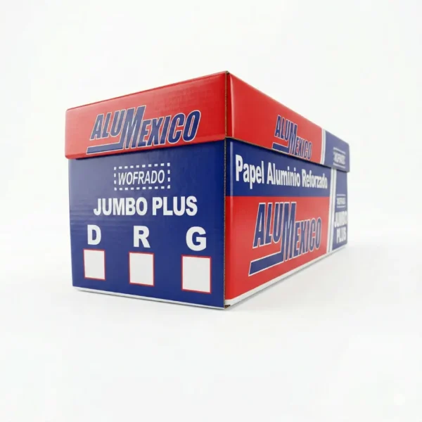 ALUMEXICO Papel Aluminio Gofrado Jumbo Plus
